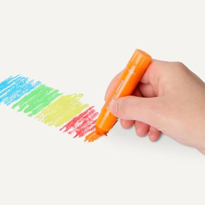 Amazon Basics Tempera Paint Sticks for Kids and Students, Washable, Twist-Up Design, 24 Colors