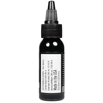 Element Tattoo Supply Black Tattoo Ink for Skin, 1oz Bottle | professional black ink for skin, smooth reliable flow, deep bold saturation, USA made, vegan formula, trusted by artists - size: 1oz
