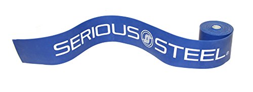 Serious Steel Mobility & Recovery (Floss) Bands |Compression Band | Tack & Flossing Band (7' L x 2" W) - color: Single - Blue