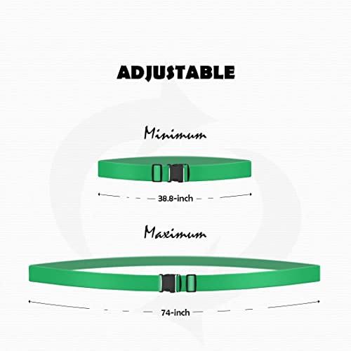 2pcs 74″×2″Luggage Straps for Suitcases,Adjustable Suitcase Straps and Heavy Duty Strap Buckle Packing Straps Travel Accessories, Green - color: Green 2PCS