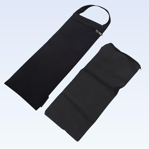 Everyday Yoga Sandbag Cotton Unfilled, Zipper Cover with Inner Bag - Black