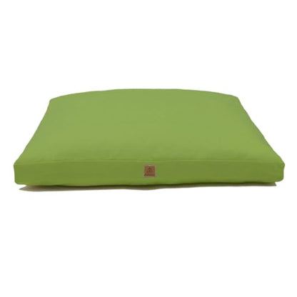 Zabuton Meditation Mat (36"×28"×3") Luxurious Meditation Cushion for Kneeling Sitting Large Floor Pillow Zafu/Bench-Washable Cotton Cover 100% Organic Cotton Filling (Green) - color: Green