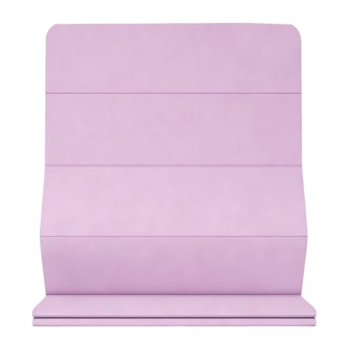 Yoga Mat, Foldable Exercise Mat, Portable FitnessMat, Thickened TPEmat for Yoga, Pilates, Stretching, Non Slip Cushion with 8mm Thick, Compact Design, 72x31 Inch - color: Purple