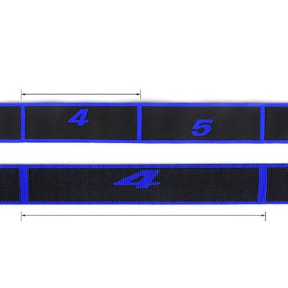 Elastic Stretch Band with 8 Numbered Loops for Yoga Fitness Leg Training - color: blue