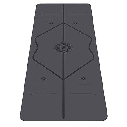 Liforme Special Yoga Mat - Patented Alignment Design, Ultimate Grip - color: Gray