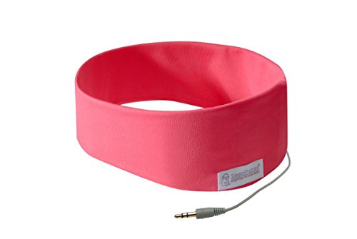 AcousticSheep SleepPhones Classic | Corded Headphones for Sleep, Travel, and More | The Original and Most Comfortable Headphones for Sleeping | Sunset Pink - Breeze Fabric (Size M) - color: Sunset Pink - Breeze Fabric, size: Mサイズ