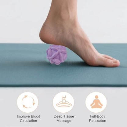 Foot Massage Ball Myofascial Release, Pain Relieve from Plantar Fasciitis, Hand & Back Massage Ball, Restore Foot Massage Roller, Massage Tool for Tight Muscles and Sore Feet - color: 3pcs Balls