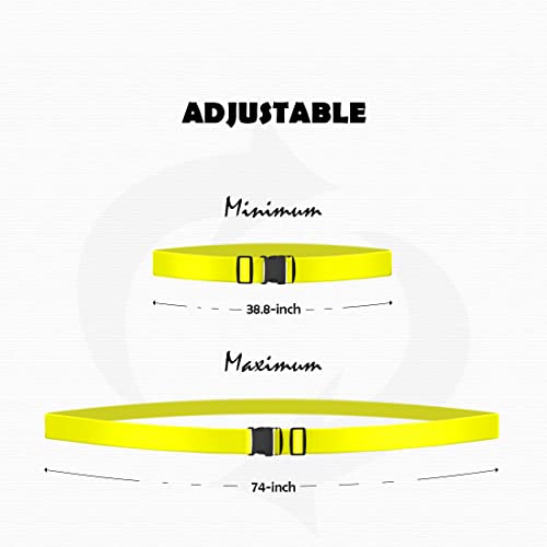 2pcs 74″×2″Luggage Straps for Suitcases,Adjustable Suitcase Straps and Heavy Duty Strap Buckle Packing Straps Travel Accessories,Yellow - color: Yellow 2PCS
