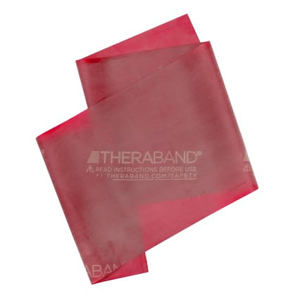 THERABAND Resistance Band, Exercise Workout, Physical Therapy, Red, 6 Ft - color: Red - Medium, size: 1 Count