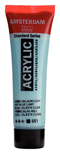 Amsterdam Standard Series Acrylic Tube 20ml Sky Blue Light 551 (17045510) - color: Sky Blue Light, size: 1 Count (Pack of 1)