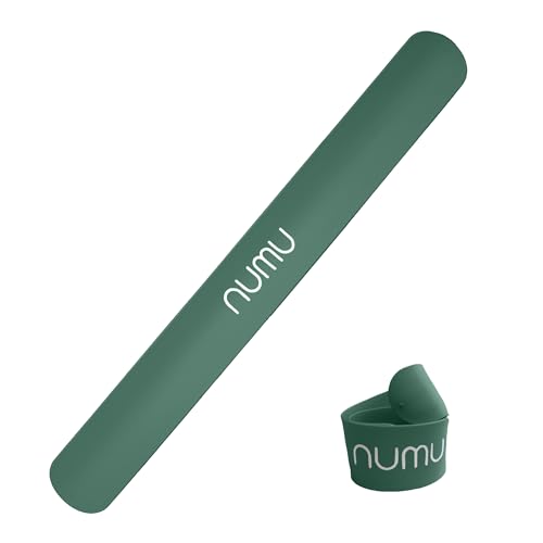 Numu Yoga Mat Strap Slap Band - Easy Snap On to Keep Exercise Mat Tightly Rolled and Secured for Yoga Mat Storage and Travel - color: Green