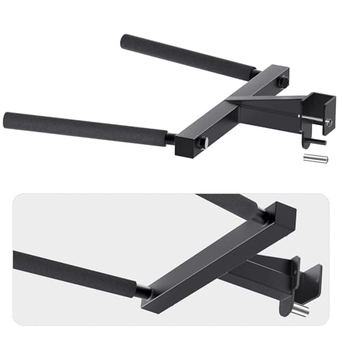 SELEWARE Squat Rack Attachment for Power Cage with 5/8" or 1" Holes - color: A: Dip Bar Attachment(2x2 Rack, 5/8 & 1" hole)