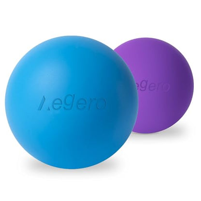 Massage Lacrosse Balls for Myofascial Release (2Pack, Blue and Purple) - color: Blue /Purple