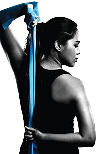 Non-Latex (Rose Level 1) Sanctband Resistance Bands 50 Yard /46 M Professional Latex Free Elastic Band for Upper & Lower Body & Core Exercise, Physical Therapy, Pilates, Workout, & Rehab