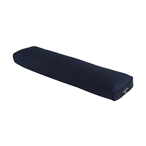 Hugger Mugger Pranayama Yoga Bolster - Very Firm, use Under Length of Spine for Deeper Breathing or Under Ankles, Handmade in The USA - color: Blue