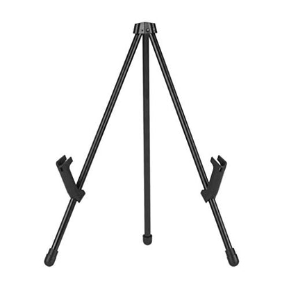 Amazon Basics Tabletop Instant Easel, Black Steel, Portable Tripod for Paintings, Signs, Posters, Adjustable Display - size: 14.37 x 1.26 x 1.26 inches