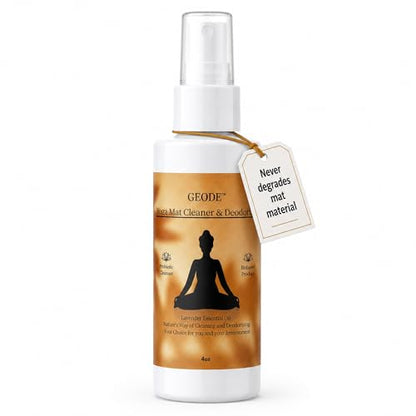 Yoga Mat Cleaner & Deodorizer Spray – Lavender Essential Oil Formula for Yoga Mats, Pilates Reformers & Gym Equipment – Natural No-Residue Workout Mat Cleaner, Non-Toxic Daily Cleaning Spray (4oz) - size: 4 Fl Oz (Pack of 1)