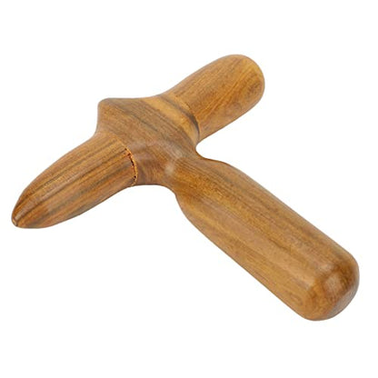 YUYTE Wooden Foot Massage Stick Ergonomic Reflexology Tool | wood acupressure roller, handheld design for tired feet relief, deep tissue muscle relaxation for hands