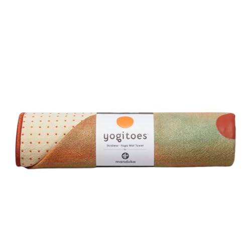 Manduka Yogitoes Hot Yoga Mat Towel - 71" | Moisture Activated Grip | Patented Silicone Nubs | Highly Absorbent, Durable & Easy Care | Made from Recycled Materials | 71 x 24 Inches | Dawning - color: Dawning, size: 71" x 24"