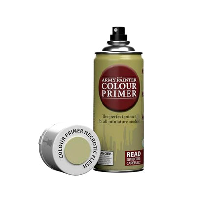 The Army Painter, Colour Primer Necrotic Flesh, 400 ml acrylic spray | Spray Paint Basecoat for Miniature Model Undercoat Priming, Plastic Wargames, DnD & Warhammer - color: Necrotic Flesh