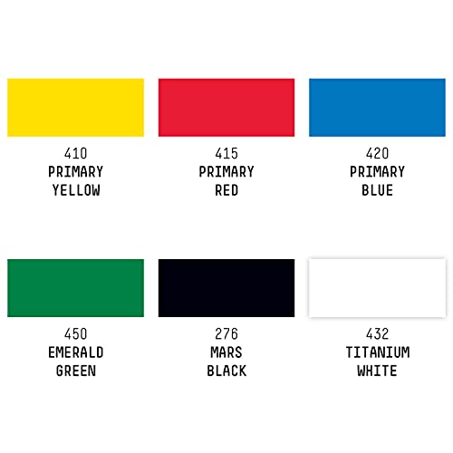 Liquitex Acrylic Gouache Paint Set, 6 x 22ml (0.74-oz), Primaries | Ultra pigmented, low viscosity, flat matte finish, no brush strokes, permanent & non-cracking & perfect for color-blocking - style: Primaries Set 12 x 22ml (0.74-oz)