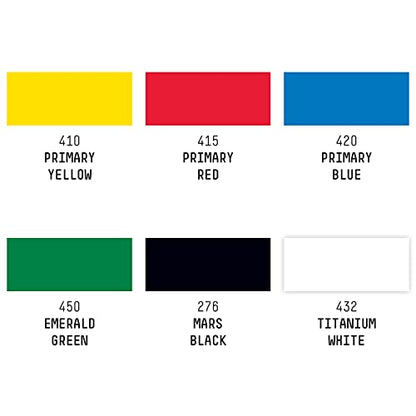 Liquitex Acrylic Gouache Paint Set, 6 x 22ml (0.74-oz), Primaries | Ultra pigmented, low viscosity, flat matte finish, no brush strokes, permanent & non-cracking & perfect for color-blocking - style: Primaries Set 12 x 22ml (0.74-oz)