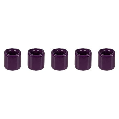 Mega Candles 5 pcs Dark Purple 1/2 Inch Diameter Ceramic Chime Ritual Spell Candle Holders, Great for Casting Chimes, Meditation, Rituals, Spells, Vigil, Witchcraft, Wiccan Supplies - color: Dark Purple, size: 5 Pieces