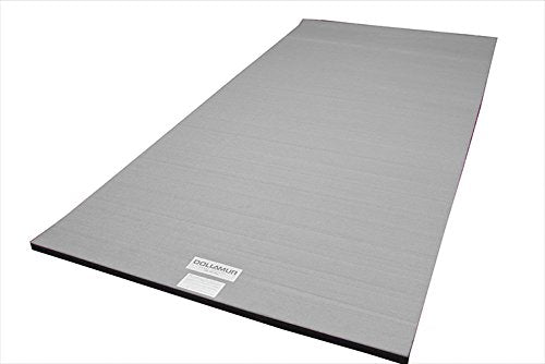 Dollamur 5'x10'x1-3/8" Gymnastics Mat, Carpeted Mat for Tumbling and Cheerleading, FLEXI-Roll® - color: Gray
