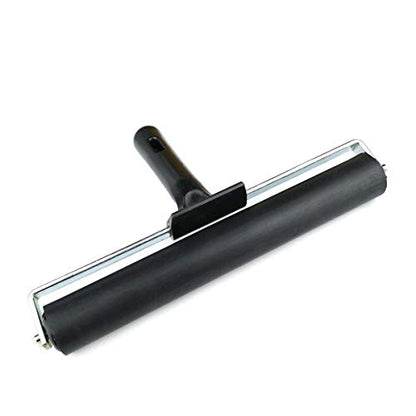 7.9'' Rubber Roller Glue Roller for Anti Skid Tape Construction Tools, Printmaking, Inking and Gluing Applications