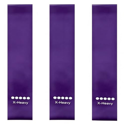 Ring Resistance Bands, X-Heavy Heavy Duty Total Body Fitness Exercise Bands - color: Purple