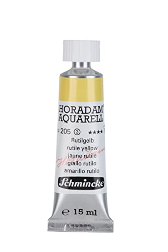 Schmincke HORADAM AQUARELL rutile yellow 15 ml, 14205006 - color: 205 rutile yellow, size: 0.5 Fl Oz (Pack of 1)