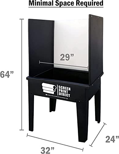 Ecotex® LED Light Attachment for Screen Printing Washout Booth | Ultra Bright, Easy Attach LED Fixture - 24 By 24 In, 115V/0.3 Amps, Reveals Leftover Emulsion And Ink - size: Washout Booth LED Light Only