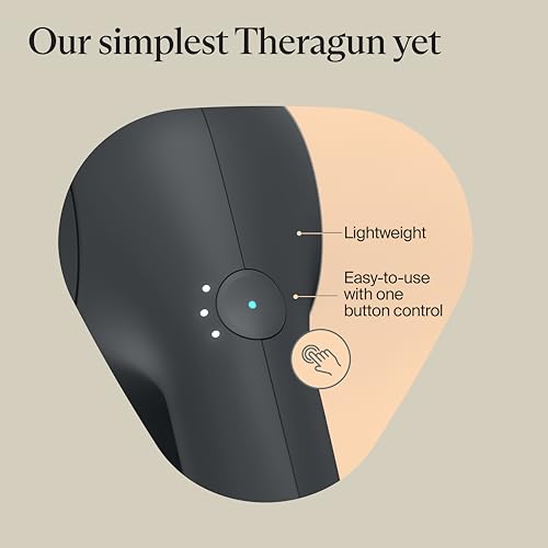 TheraGun Therabody Relief Massage Gun | for Daily Comfort | 3-Speed | Black | Quiet Handheld Percussion Muscle Massager for Back, Leg & Shoulder Pain Relief. Lightweight, Easy to Use, Ergonomic Grip - color: Black - 3 Attachments