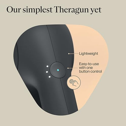 TheraGun Therabody Relief Massage Gun | for Daily Comfort | 3-Speed | Black | Quiet Handheld Percussion Muscle Massager for Back, Leg & Shoulder Pain Relief. Lightweight, Easy to Use, Ergonomic Grip - color: Black - 3 Attachments