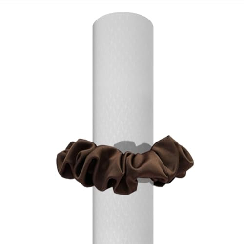 Yoga Mat Scrunchie – Stylish Yoga Mat Strap – Stretch-Fit for All Standard Mats – Lightweight, Travel-Friendly(Mat Excl.) - color: Brown
