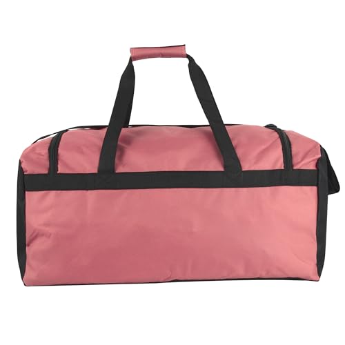 40 Liter, 22 Inch Reflective Duffle Bag with Shoulder Strap for Men, Women, Travel - color: Pink