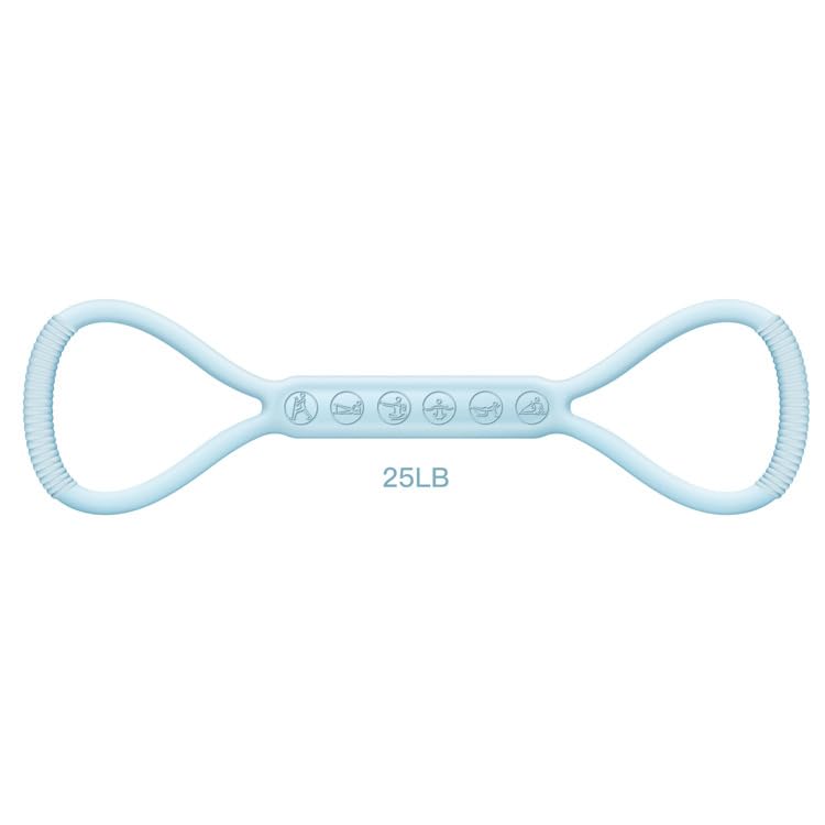 2026 Upgraded Figure 8 Resistance Band for Physical Therapy, Shoulder Back Arm Exercise Bands, 3 Resistance Levels for 15 25 35lb for Kids Adult Elderly - color: 25LB Blue