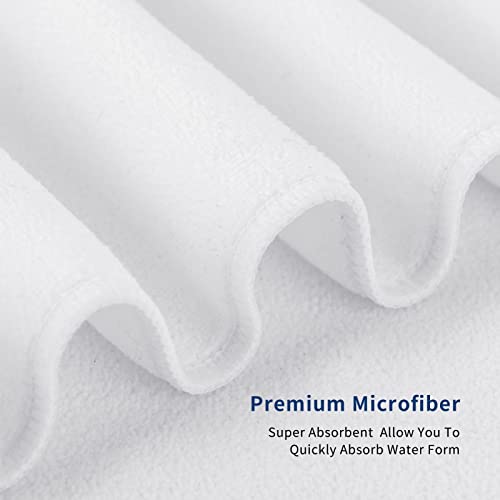 VOOHDDY Polka Dot Spot Black White Trendy Beach Towel Soft Absorbent Microfiber Quick Dry Large Bath Towels for Bathroom Women Girls Pool Camping Travel Swimming Picnic Sports - color: Polka Dot Spot Black White Trendy