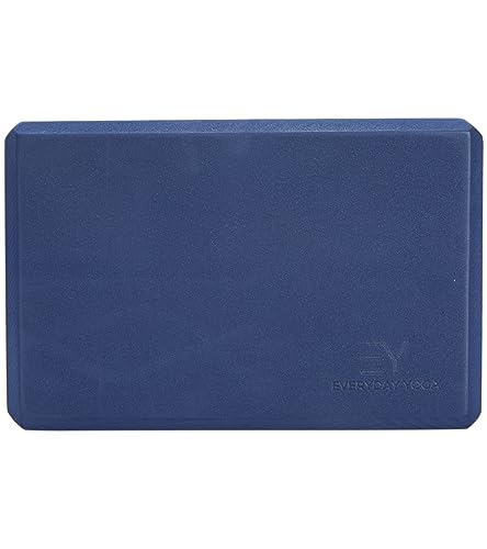 Everyday Yoga Premium Foam Block, 3in/4in/5in Thick, Multi Colors, 1 Block - color: Blue, size: 4 Inch Thick
