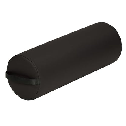 EARTHLITE Bolster Pillow Jumbo – Durable Massage Bolster, 100% PU Upholstery incl. Strap Handle - color: Black