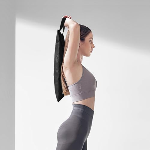 Unfilled Sandbag with Dual Compartment for Yoga 2 Pack Not Include Fillers - color: Black