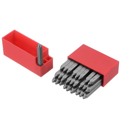HARFINGTON 27pcs Letter Stamp Set 5/64" 2mm High Tool Steel A-Z & Punch Press Tools Metal Stamps Set Hammer Hand Punch for Metal Plastic Wood Leather Brass Stamping - size: 2mm