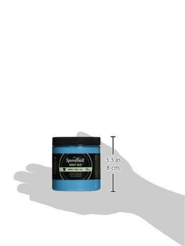 Speedball 047520 Night Glo Screen Printing Ink, 8 fl. oz., Blue - color: Blue
