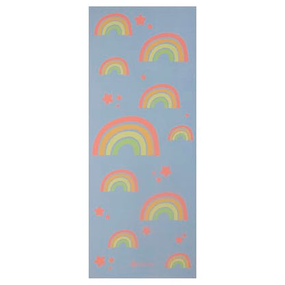 Gaiam Kids Printed Yoga Mat, Non-Toxic, Fun Design, 3mm - color: Rainbow Stars
