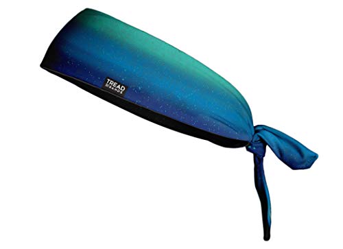 TreadBands All Terrain Tieback Non Slip Headband - Designs. Guaranteed to Stay in Place, Keeps Sweat Out of Your Eyes, Patented Grip Technology. - color: Designs - Milky Way Blues