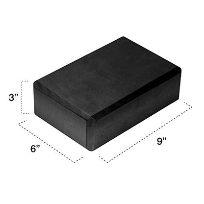MoKo Thin Yoga Blocks 2 Pack, 9" x 6" x 3" High Density EVA Foam Yoga Block Exercise Bricks, Eco Friendly & Lightweight, Increase Flexibility & Balance, Great for Stretching & Holding Poses