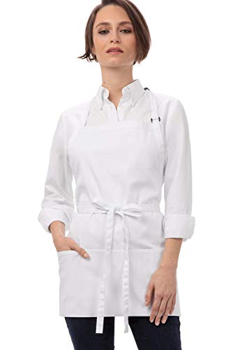 Chef Works Unisex Three Pocket Apron - color: White