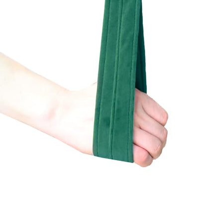 6.6ft 2m Aerial Loops Aerial Straps Ropes Aerial Acrobatics Body Loop Trapeze Circus Apparatuses Equipment Yoga Straps 1 pairs - color: Dark Green