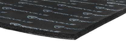 Rockville RockMat Pro 50 Sq Ft 3-in-1 Car Sound Deadener, 275mil, 20 Sheets | Foam/Rubber/Aluminum, Self-Adhesive, Waterproof, 7mm Thick, Includes Roller, Non-Toxic, Vibration Dampening, Paintable - style: 50 SQUARE FEET