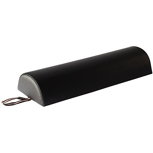Master Massage 22.9x66cm(9x26인치) 반원형 마사지 볼스터 - 블랙 - color: 블랙.